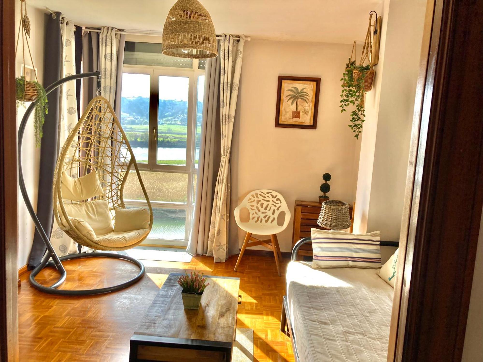 Apartamento con vistas espectaculares al rio Sella Ribadesella Exterior foto